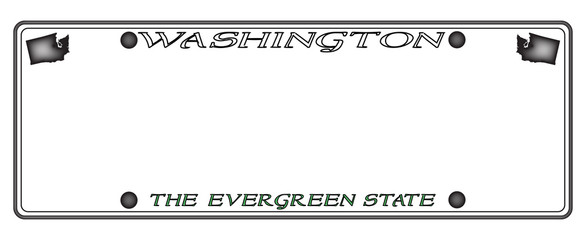 Washington License Plate