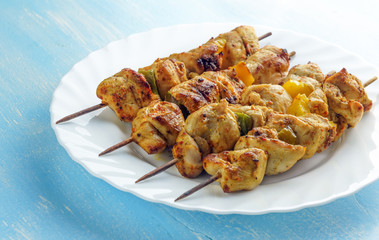 Chicken on skewers