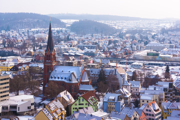 Fototapeta na wymiar Heidenheim in winter