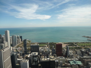 Vista do rio de Chicago nos Estados Unidos