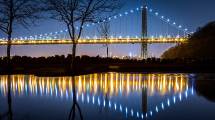 Obraz premium George Washington Bridge by night