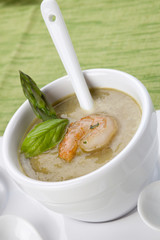 Fototapeta na wymiar Cream of Asparagus Soup