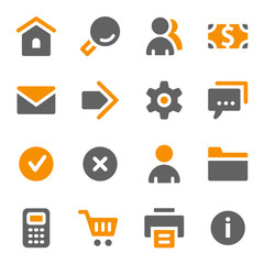 Basic web icons set