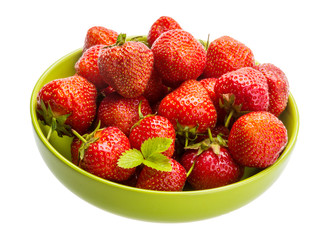 Strawberry in the bowl