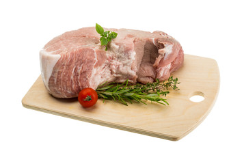 Raw pork meat