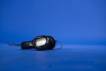 Stereo headset against background
