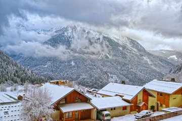 Fototapeta na wymiar French alpine village