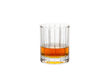 Isolated Whisky in a Straight-Cut Glass