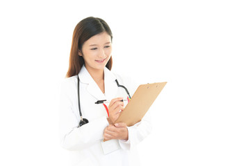 笑顔の女医