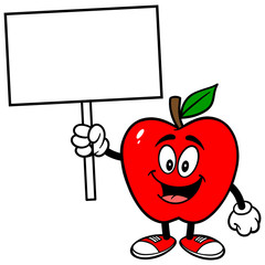 Apple with Sign