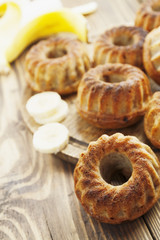 Homemade banana cake