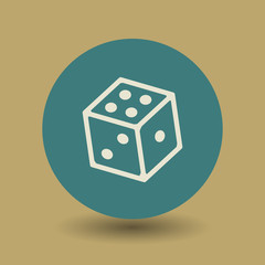 Dice symbol, vector