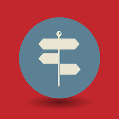 Signpost symbol, vector
