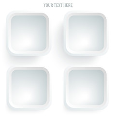 frame-your-message-template-white-background-isolated