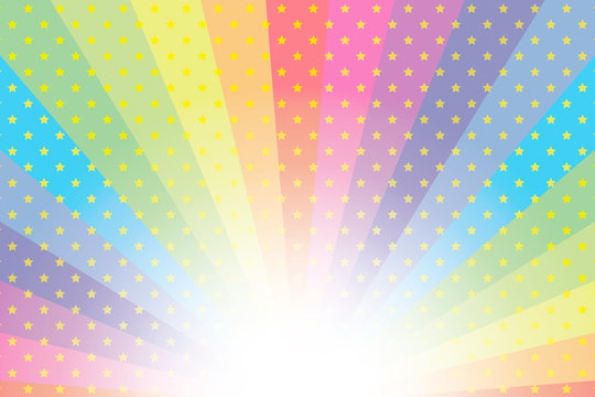 #Background #wallpaper #Vector #Illustration #design #free #free_size #charge_free #colorful #color rainbow,show business,entertainment 背景素材壁紙,虹,虹色,レインボー,七色,キラキラ星,キラキラ,星,スター,放射状,パーティー,カラフル,幸せ,幸福,喜び,天国