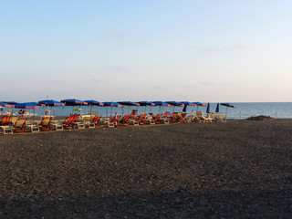 Fototapeta premium Beach at sunset