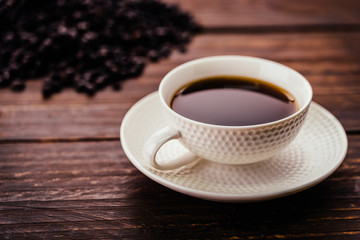 Black coffee cup