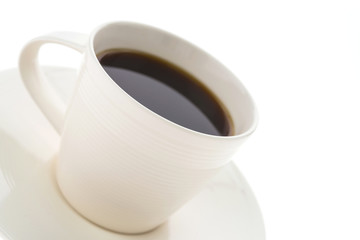 Black coffee cup