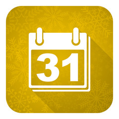 calendar flat icon, organizer sign, agenda symbol