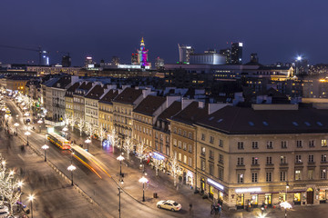 Naklejka premium Warszawa, Krakowskie Przedmieście
