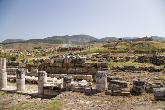 Hierapolis. Ruins of the portico, the first half of I c. AD
