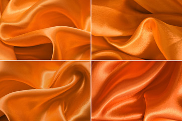 Set satin fabric texture background