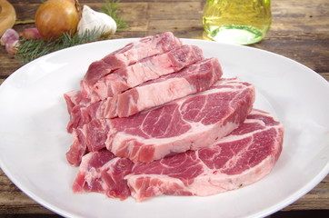 raw chuck steak