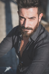 Portrait of young man