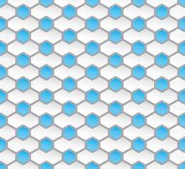 Seamless hexagon pattern background