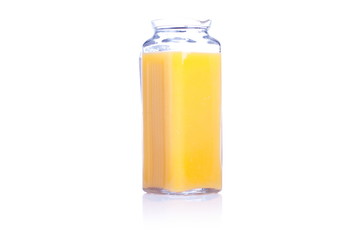 orange fresh ripe orange isolated on white background with refle