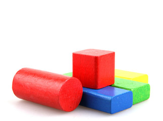 Wooden building blocks