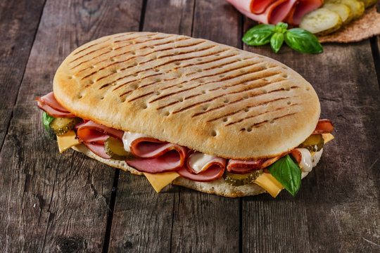 Panini With Ham And Cheese