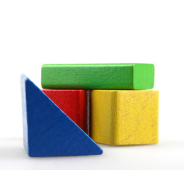 Wooden building blocks