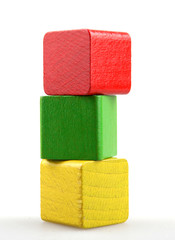 Wooden building blocks