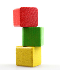 Wooden building blocks