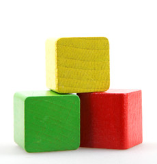 Wooden building blocks