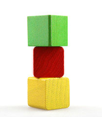 Wooden building blocks