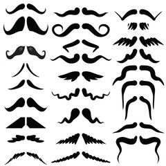 moustaches silhouettes