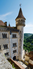 Fototapeta premium ROCAMADOUR Episcopal palace in Rocamadour