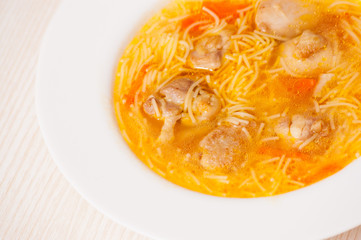 chicken soup with noodle