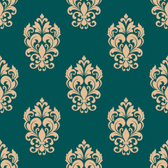Foliage victorian seamless pattern design