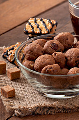 Italian cookies Florentino with raisins and walnuts