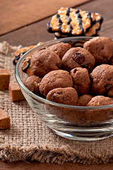 Italian cookies Florentino with raisins and walnuts