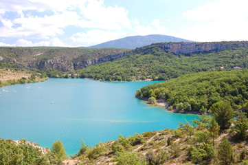 Fototapeta na wymiar Lago di Sainte Croix, Provenza, Francia