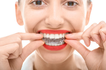 Wearing orthodontic silicone trainer