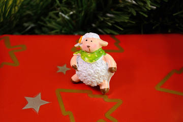 2015. Sheep and Christmas Tree