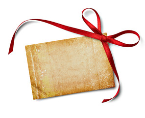 ribbon bow card note chirstmas celebration greeting