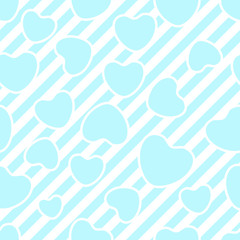 Valentines day background with hearts