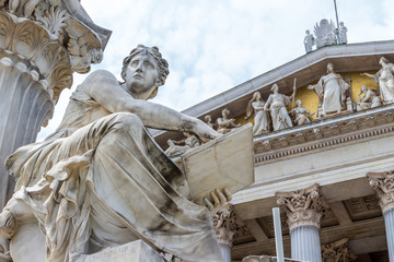 Obraz premium Österreich, Wien, Parlament