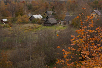 Old russian village